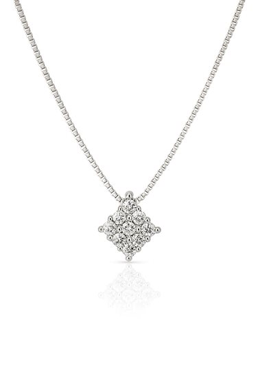 Collar Idee Preziose dal 1987 Mujer in Oro blanco Diamante 0.12 Ct IP.CK18B/14D - IP.CK18B/14D-2